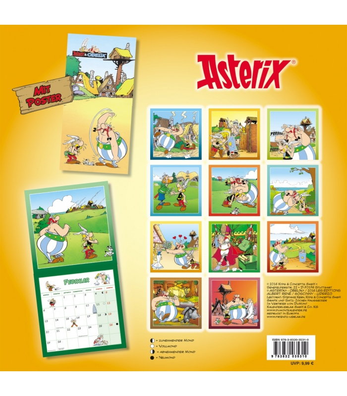 Wall calendar Asterix und Obelix 2017
